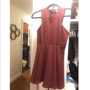 Maroon mini dress